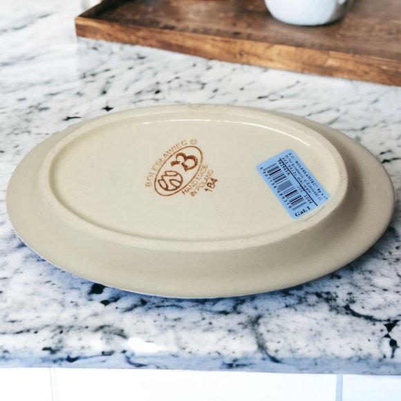 Cobalt Blue 3-Pcs Salt and Pepper Set Love Is All Around by Polish Pottery - Picture 5 of 11